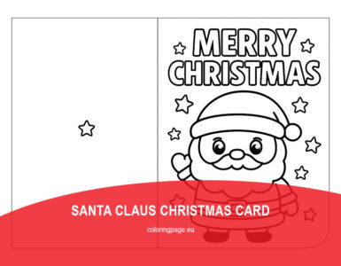 cute santa christmas card