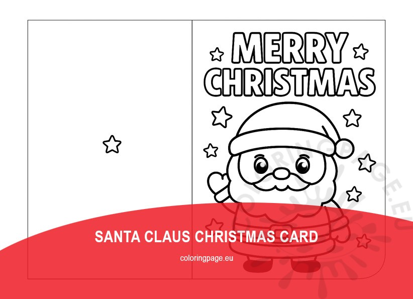cute santa christmas card