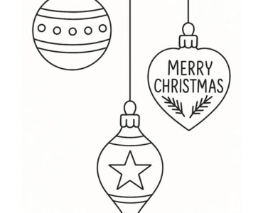 festive hanging baubles