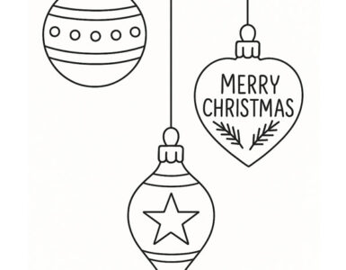 festive hanging baubles