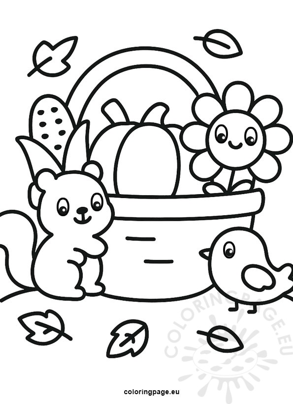 harvest basket scene