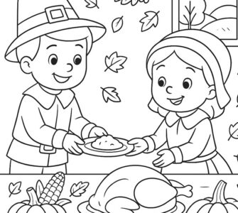 Kids Sharing Food on Thanksgiving 7 kids sharing food thanksgiving