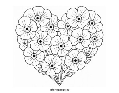 Poppy Heart 2 poppy heart