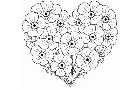 Poppy Heart 4 poppy heart