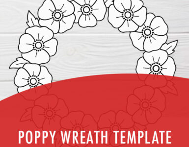 poppy wreath template