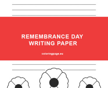 remembrance day writing paper template