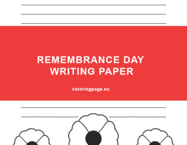 remembrance day writing paper template