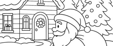 santa claus arriving at night