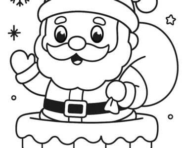 santa coming down chimney