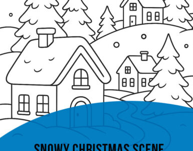 snowy christmas scene