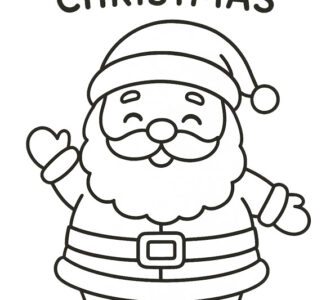 Merry Christmas Santa Drawing for Kids 6 merry christmas santa drawing