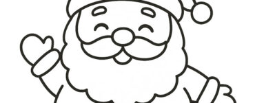 merry christmas santa drawing