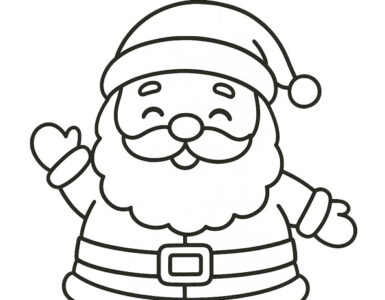 Merry Christmas Santa Drawing for Kids 4 merry christmas santa drawing