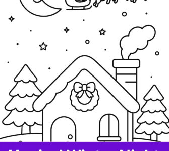 Magical Winter Night 1 printable magical winter night