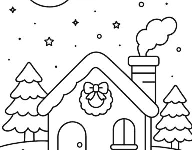 Magical Winter Night 7 printable magical winter night