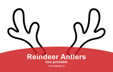 Easy Reindeer Antlers Templates for Crafts 4 reindeer antlers