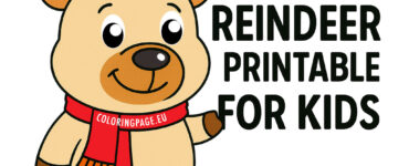 reindeer printables for kids