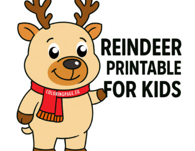 Reindeer Printables for Kids 4 reindeer printables for kids