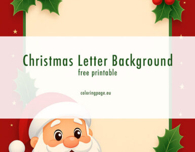 Cute Christmas Letter Background 4 santa christmas letter background