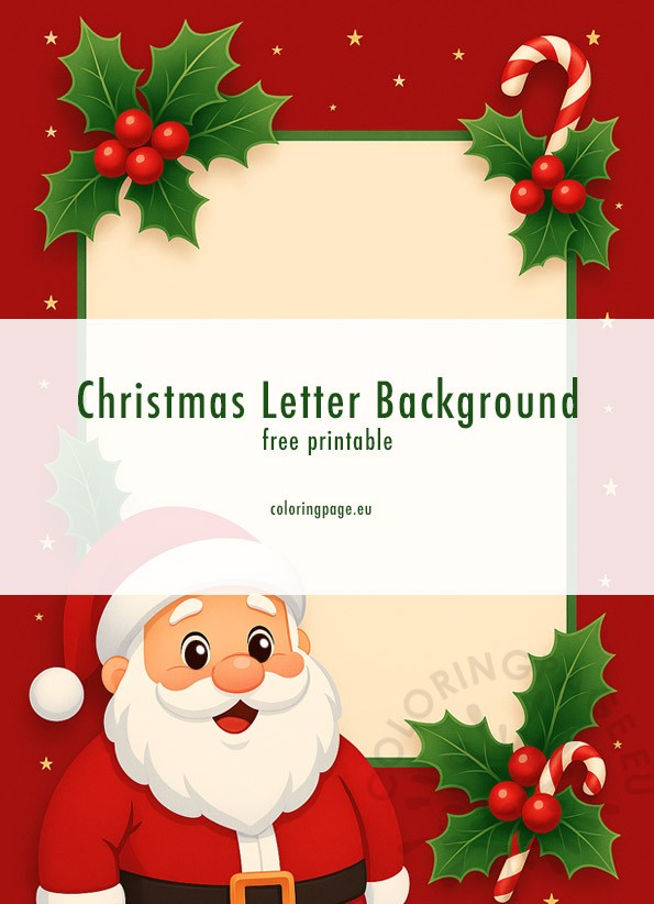 santa christmas letter background