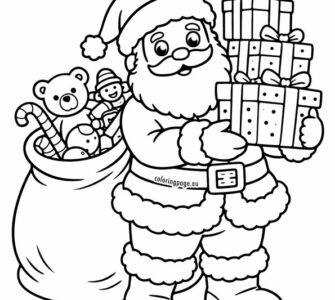 santa claus with gifts