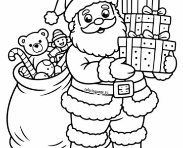 santa claus with gifts