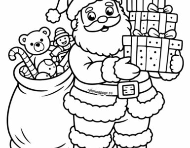 santa claus with gifts