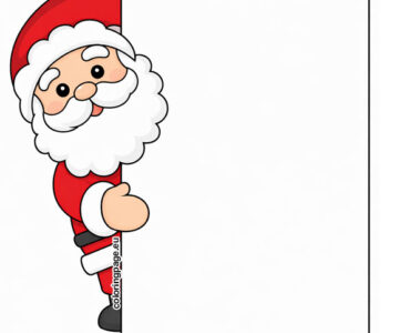 santa holding a sign