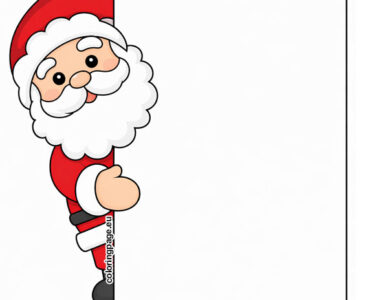 santa holding a sign