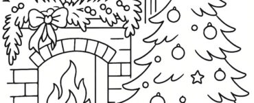 warm christmas scene