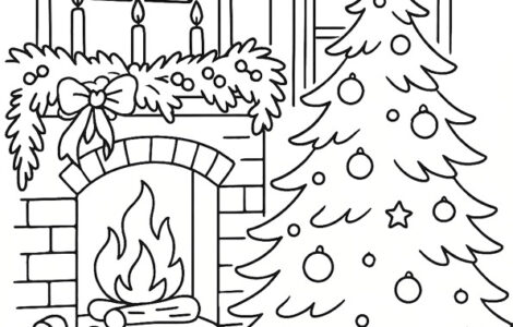 warm christmas scene