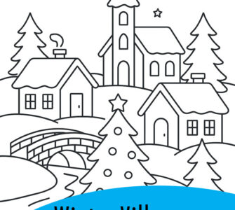 Winter Village 1 winter village scene