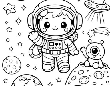 cute astronaut