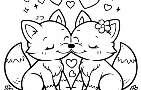 Fox couple Valentine 4 fox couple valentine