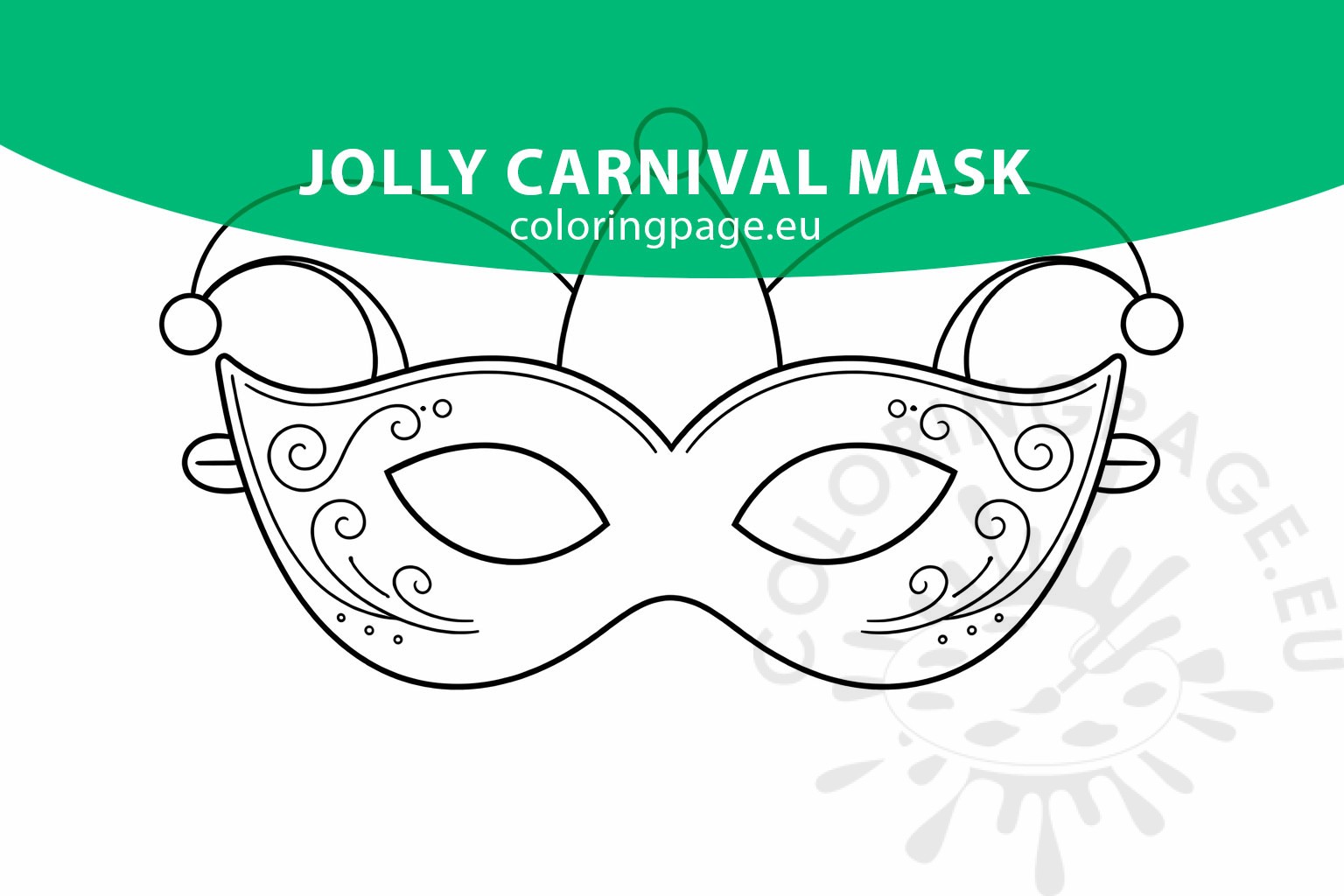 jolly carnival mask