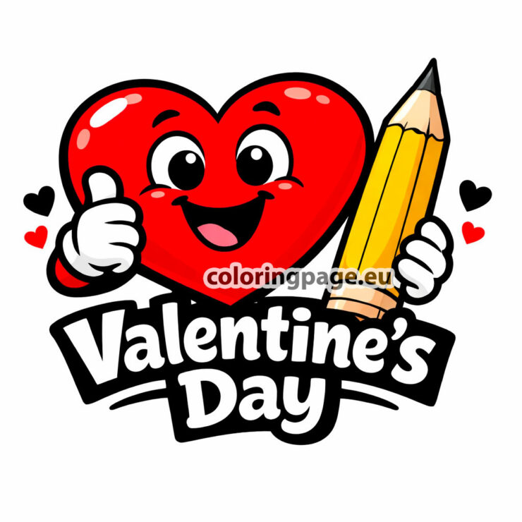 Valentine Coloring Pages for Kids | Coloring Page