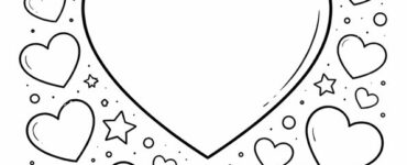 Love Heart Doodle Outline 10 love heart doodle outline