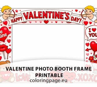 valentine photo booth frame
