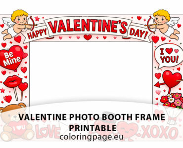 valentine photo booth frame