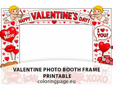 valentine photo booth frame