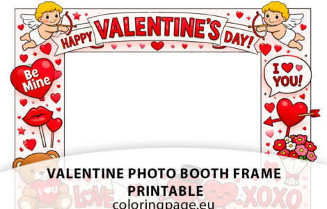 valentine photo booth frame