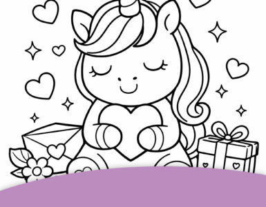 valentine unicorn simple