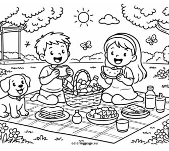 a picnic scene