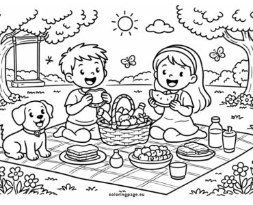 a picnic scene