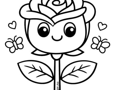 cute rose printable
