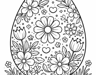 giant easter egg floral patterns