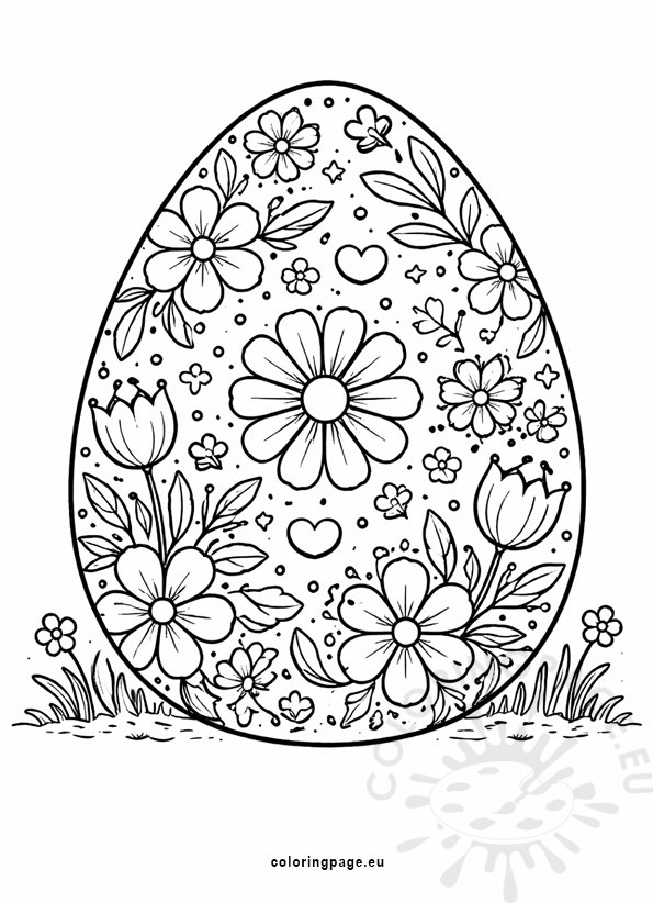 giant easter egg floral patterns