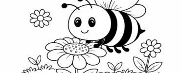 a bee collecting nectar