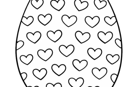 Cute Heart Pattern Easter Egg 4 cute heart pattern easter egg