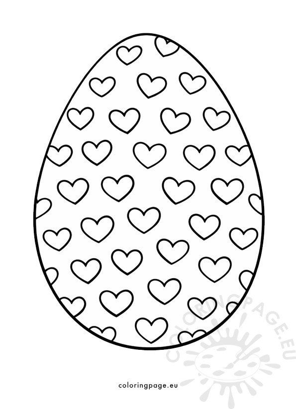 Cute Heart Pattern Easter Egg 3 cute heart pattern easter egg